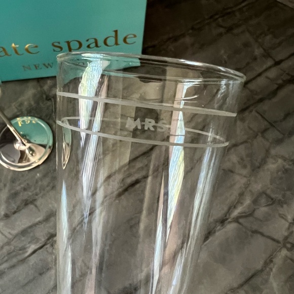 Kate Spade Mr. & Mrs. Champagne Flutes - Picture 2 of 3